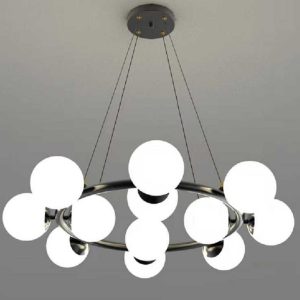 Люстра подвесная Alfa Light F2024-14 E27*25 Чёрный