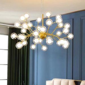 Люстра подвесная Alfa Light F2024-26 G4 Позолото