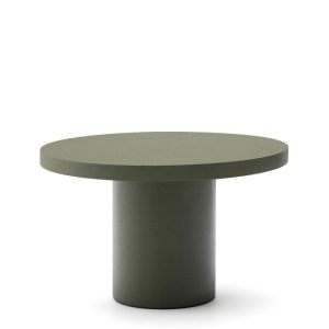 Aiguablava Журнальный столик зеленый цементный Ø120 см