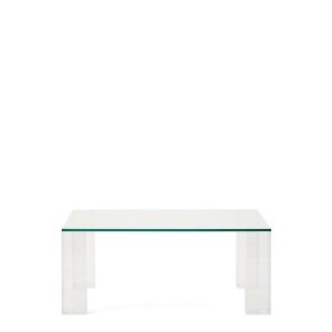 Журнальный столик Adularia из стекла прозрачного цвета 85 x 85