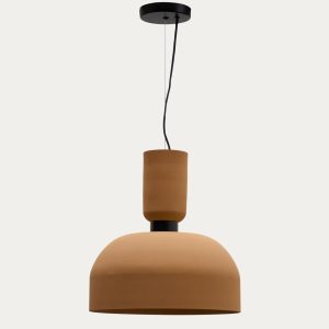 Подвесной светильник Nibla из металла с терракотовым эффектом Ø40см
