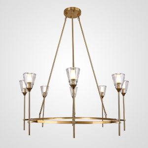 Люстра Torche De Verre Round Chandelier 8 By Imperiumloft