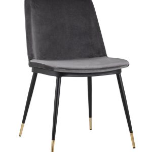Стул Мелисса велюр темно-серый