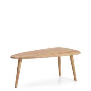 Журнальный столик Duvani из массива акации с выбеленной отделкой Ø110 x 60