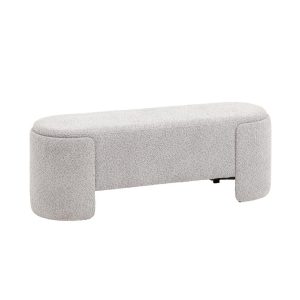 Банкетка Taks букле светло-серый