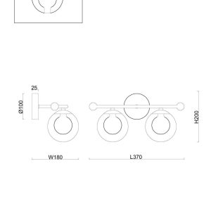 Настенный светильник (бра) Freya FR5262WL-02BS