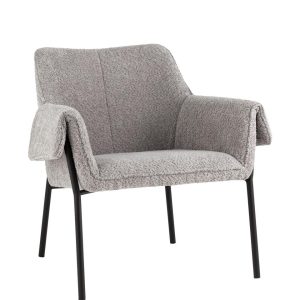 Кресло лаунж Бесс альпака серый