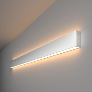 Линейный светодиодный накладной двусторонний светильник 103см 40Вт 3000К
серебряный 101-100-40-103