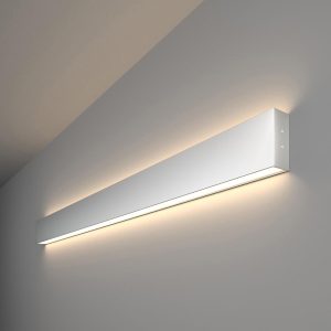 Линейный светодиодный накладной двусторонний светильник 103см 40Вт 4200К
серебряный 101-100-40-103