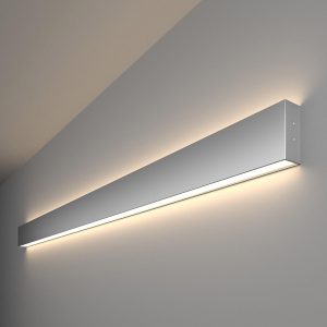 Линейный светодиодный накладной двусторонний светильник 128см 50Вт 4200К
серебряный 101-100-40-128