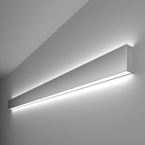 Линейный светодиодный накладной двусторонний светильник 128см 50Вт 6500К
серебряный 101-100-40-128