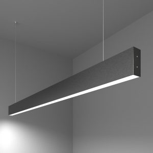 Линейный светодиодный подвесной односторонний светильник 128см 25Вт 6500К
черный LSG-01-1-8*128-21-6500-MSh