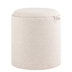 Пуф-столик с ящиком Хюгге S букле бежевый