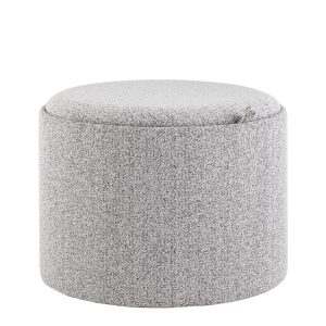 Пуф с ящиком Хюгге L букле серый