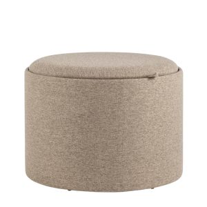 Пуф-столик с ящиком Хюгге L рогожка бежевый