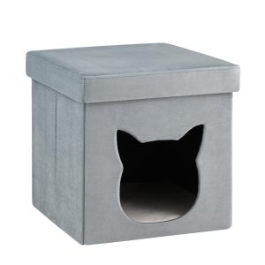 Пуф складной с ящиком Store Pet бирюзовый