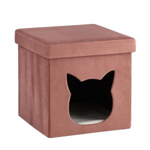 Пуф складной с ящиком Store Pet розовый