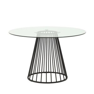 Стол обеденный Ливерпуль 120*120 стекло