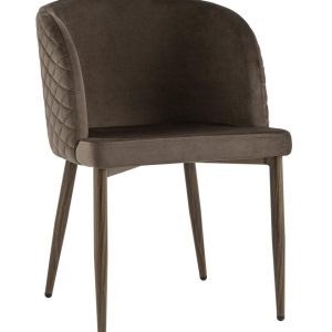 Стул Оскар велюр коричневый