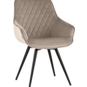 Стул вращающийся Сеул велюр серо-бежевый