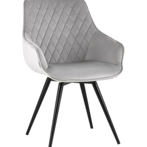 Стул вращающийся Сеул велюр светло-серый