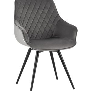 Стул вращающийся Сеул велюр темно-серый