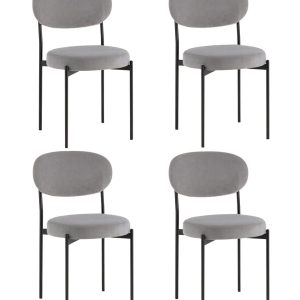 Стул Бриф DD велюр серый 4 шт.