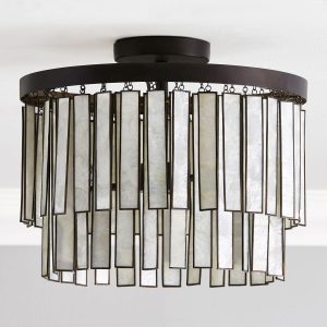 Потолочный светильник "Авиано" с подвесами из перламутра