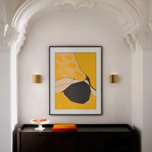 Интерьерный постер "Orange et noir"