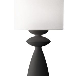 Черная настольная лампа "Анза"