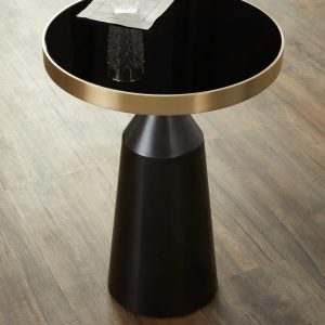 Черный приставной столик "Ровена"