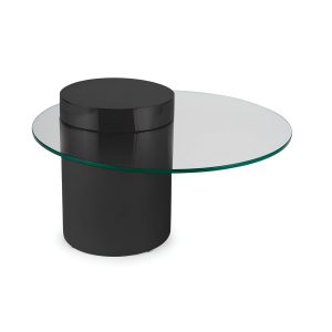 Чёрный кофейный столик "Мартиника" - Ø 90 см.