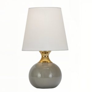 Настольная лампа "Бенсон" с серым керамическим основанием