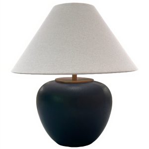 Черная настольная лампа "Ноэл"