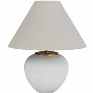 Белая настольная лампа "Ноэл"