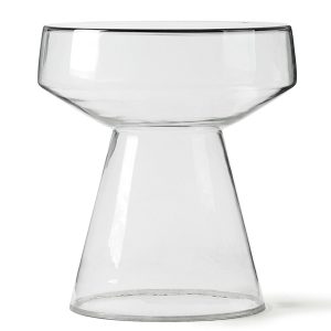 Прозрачный приставной столик "Флумс" Ø 37 см.