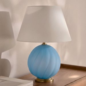 Голубая настольная лампа "Таллис"