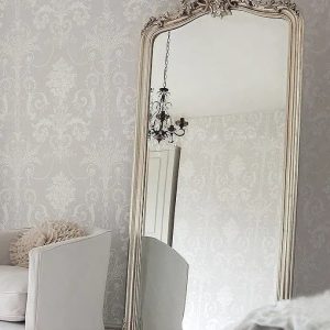 Серебряное зеркало в полный рост "Лоренцо"