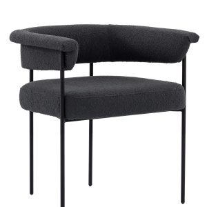 Черный мягкий стул "Эбби"