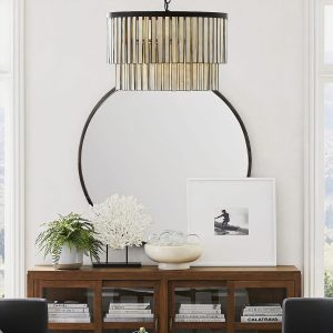 Люстра с подвесами из перламутра "Авиано"