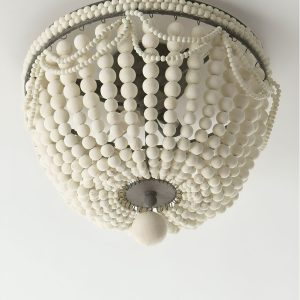 Потолочный светильник с белыми бусами "Малибу"