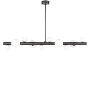 Чёрная люстра "Квинт"