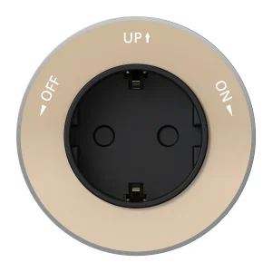 MULTITRACK Розетка 2К+З круглая 16 А/250 В ПЕСОЧНЫЙ