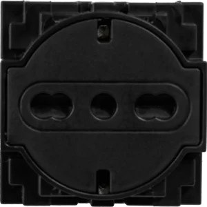 Vanguard Valero Розетка нем./итал.станд. с плоской лицевой панелью 10/16А 2 модуля