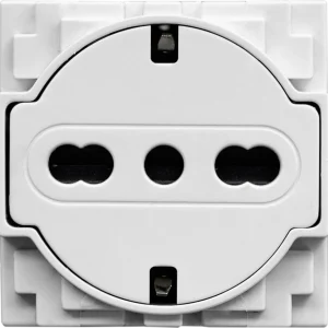 Vanguard Valero Розетка нем./итал.станд. с плоской лицевой панелью 10/16А 2 модуля