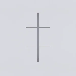 Vanguard Valero Лицевая панель для выкл. рольставень (верт. размещение) 2 модуля