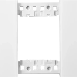 Vanguard Valero Декоративная рамка 2 модуля, Белое стекло