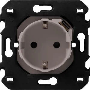 Vanguard Valero Розетка нем.ст. 2К+З со встр.зарядкой USB C + супп.2м ~250В 16А/=5В 1.5А 2 м. Серый