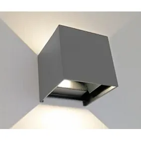 08585,16(3000K) Светильник Куб серый IP65 Led 6W