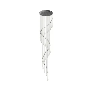07860-28A,02 Люстра каскадная Асмер хром Led 84W